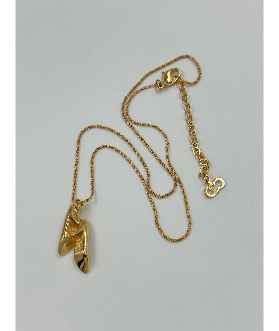 CHRISTIAN DIOR Золотая позолоченная подвеска, фото 5