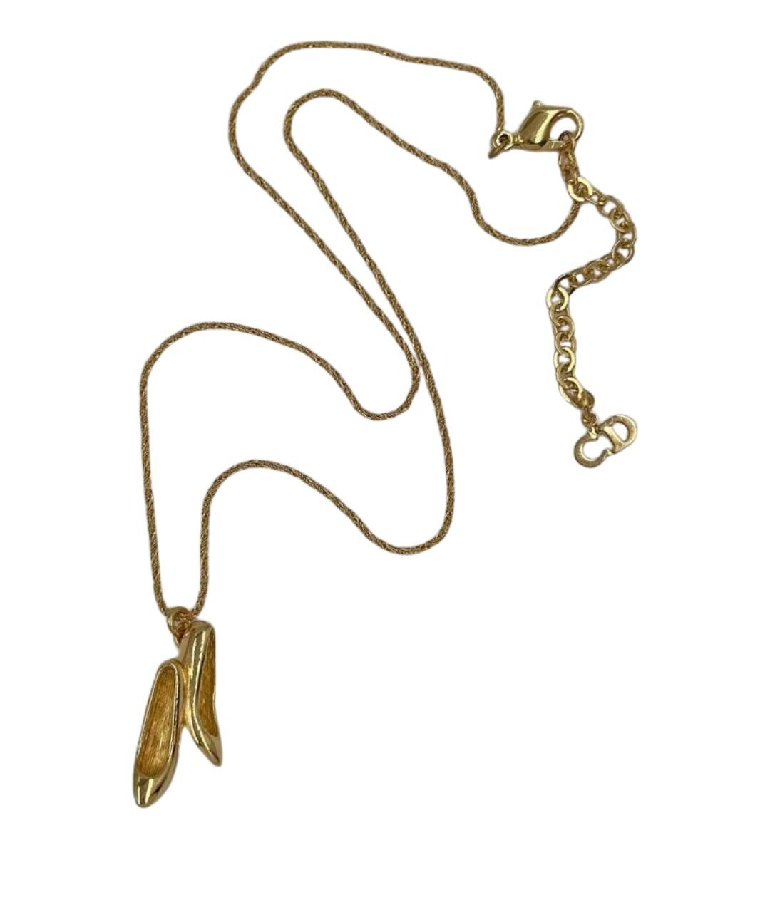 CHRISTIAN DIOR Золотая позолоченная подвеска, фото 1