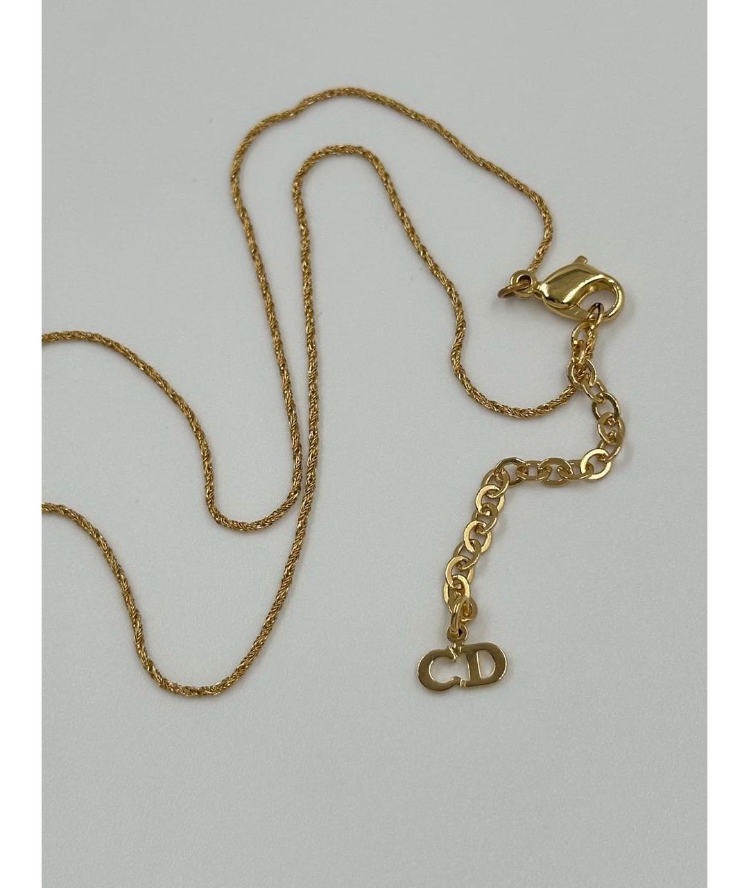 CHRISTIAN DIOR Золотая позолоченная подвеска, фото 4