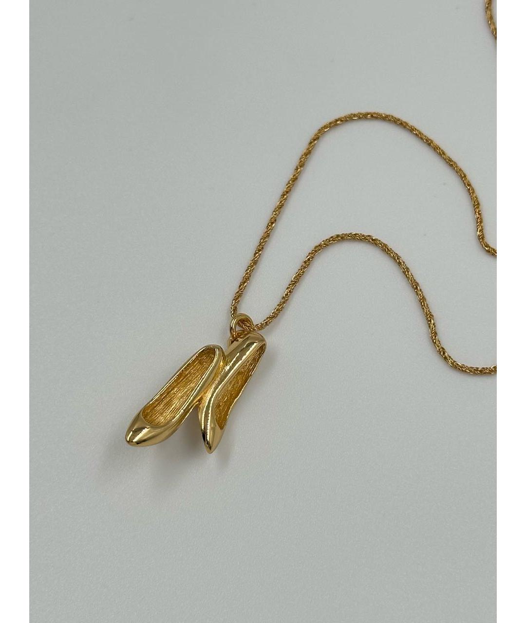 CHRISTIAN DIOR Золотая позолоченная подвеска, фото 3