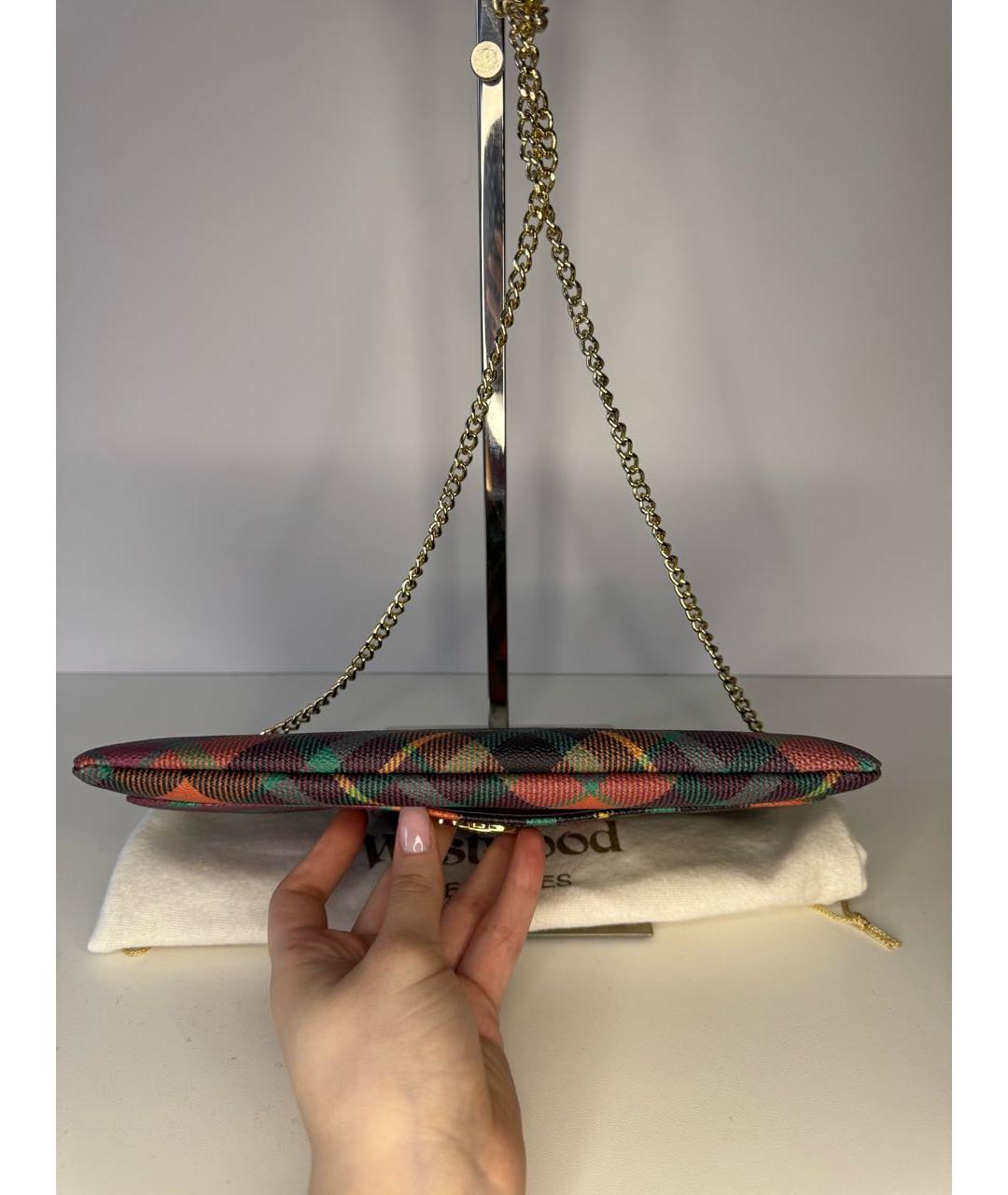 VIVIENNE WESTWOOD Мульти кожаная сумка через плечо, фото 5