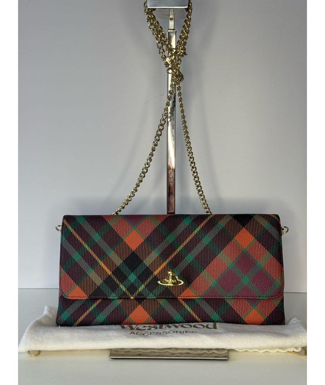 VIVIENNE WESTWOOD Мульти кожаная сумка через плечо, фото 3