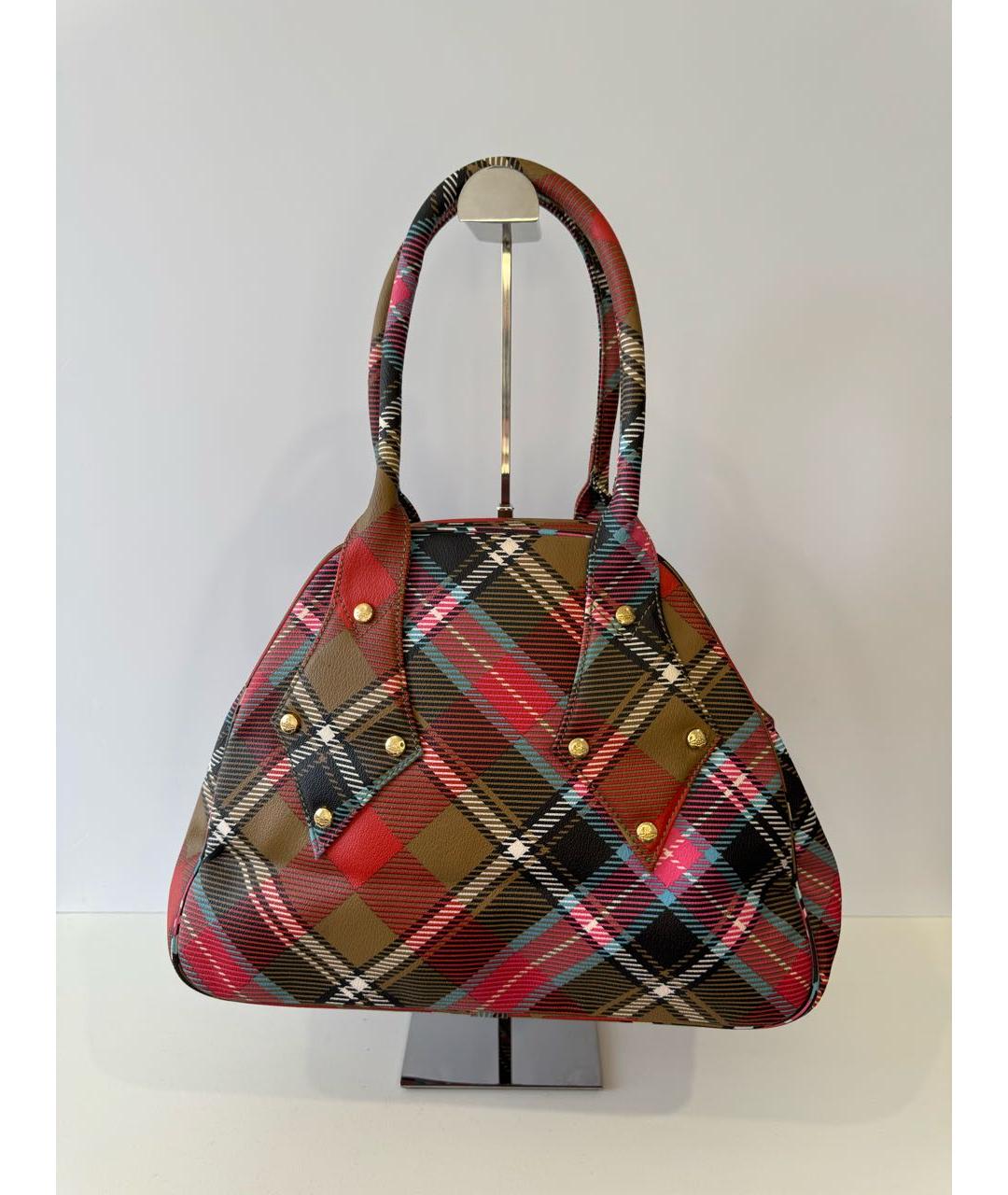 VIVIENNE WESTWOOD Мульти кожаная сумка с короткими ручками, фото 2