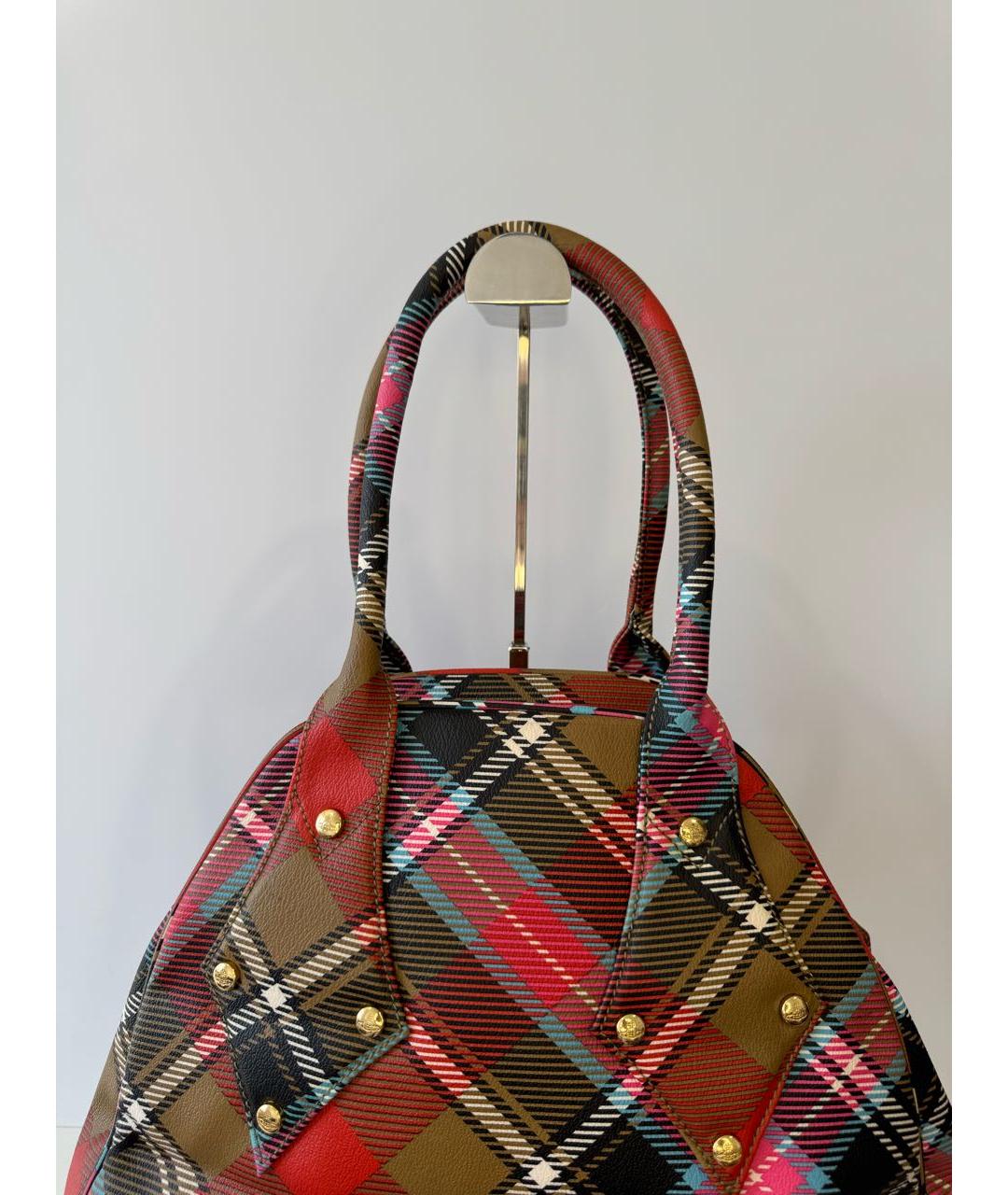 VIVIENNE WESTWOOD Мульти кожаная сумка с короткими ручками, фото 7