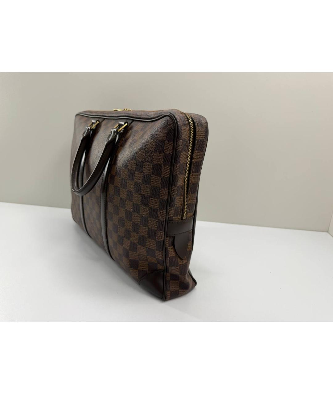 LOUIS VUITTON Коричневый портфель, фото 9