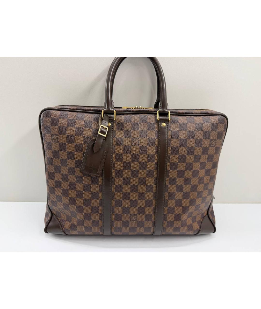 LOUIS VUITTON Коричневый портфель, фото 2