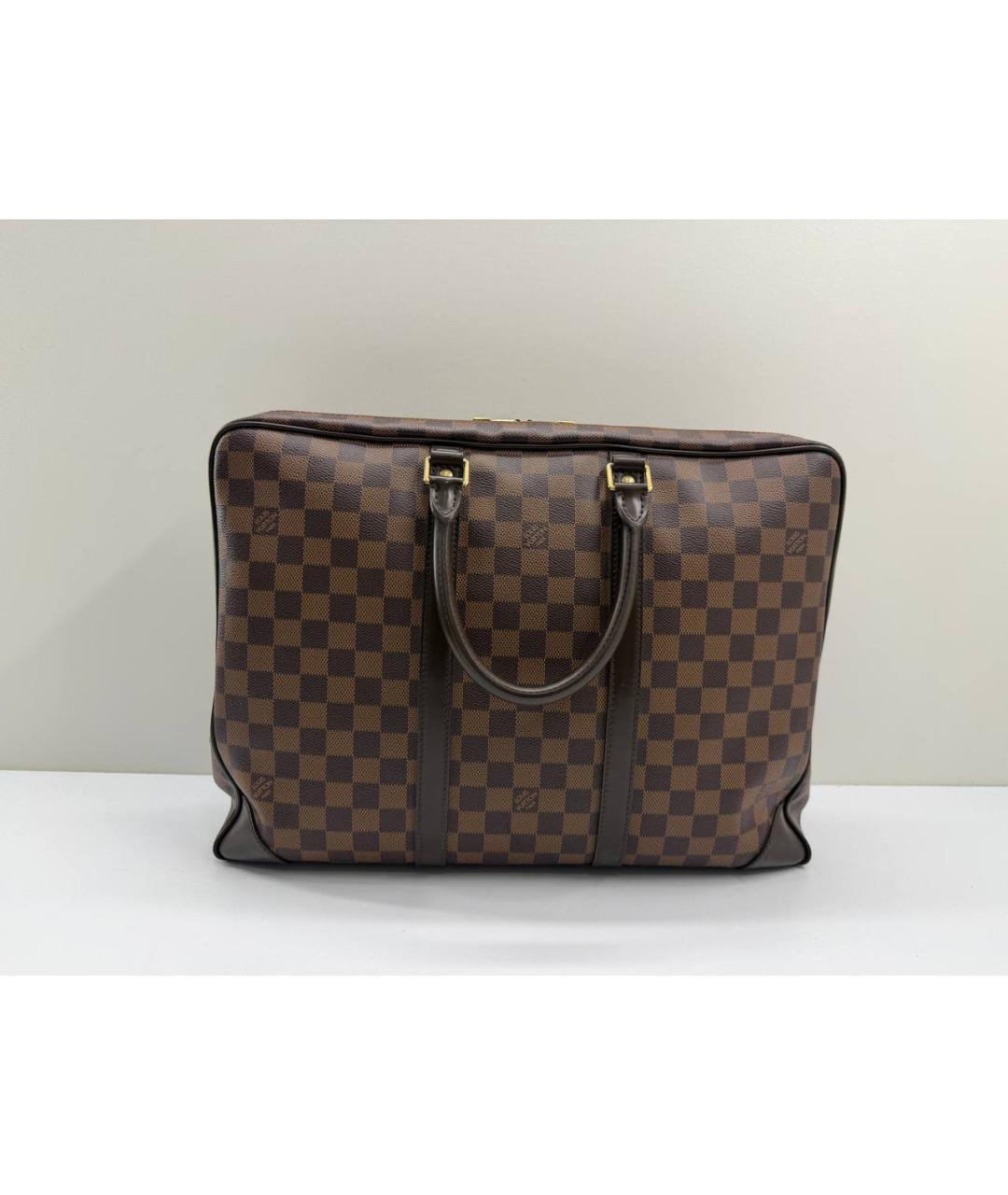 LOUIS VUITTON Коричневый портфель, фото 7