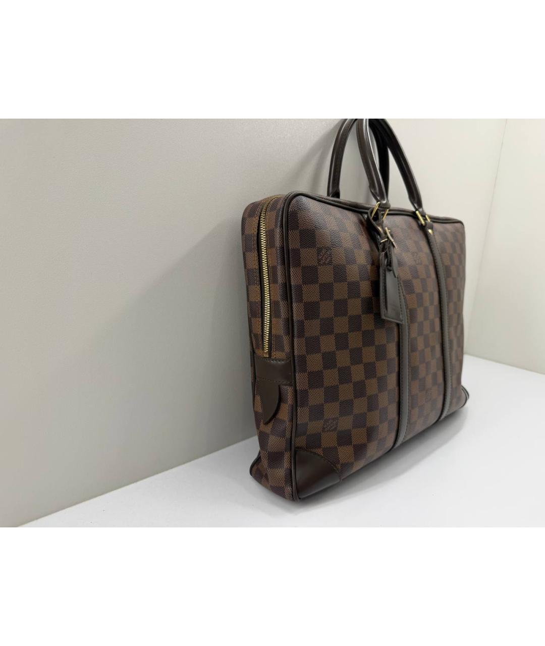 LOUIS VUITTON Коричневый портфель, фото 5