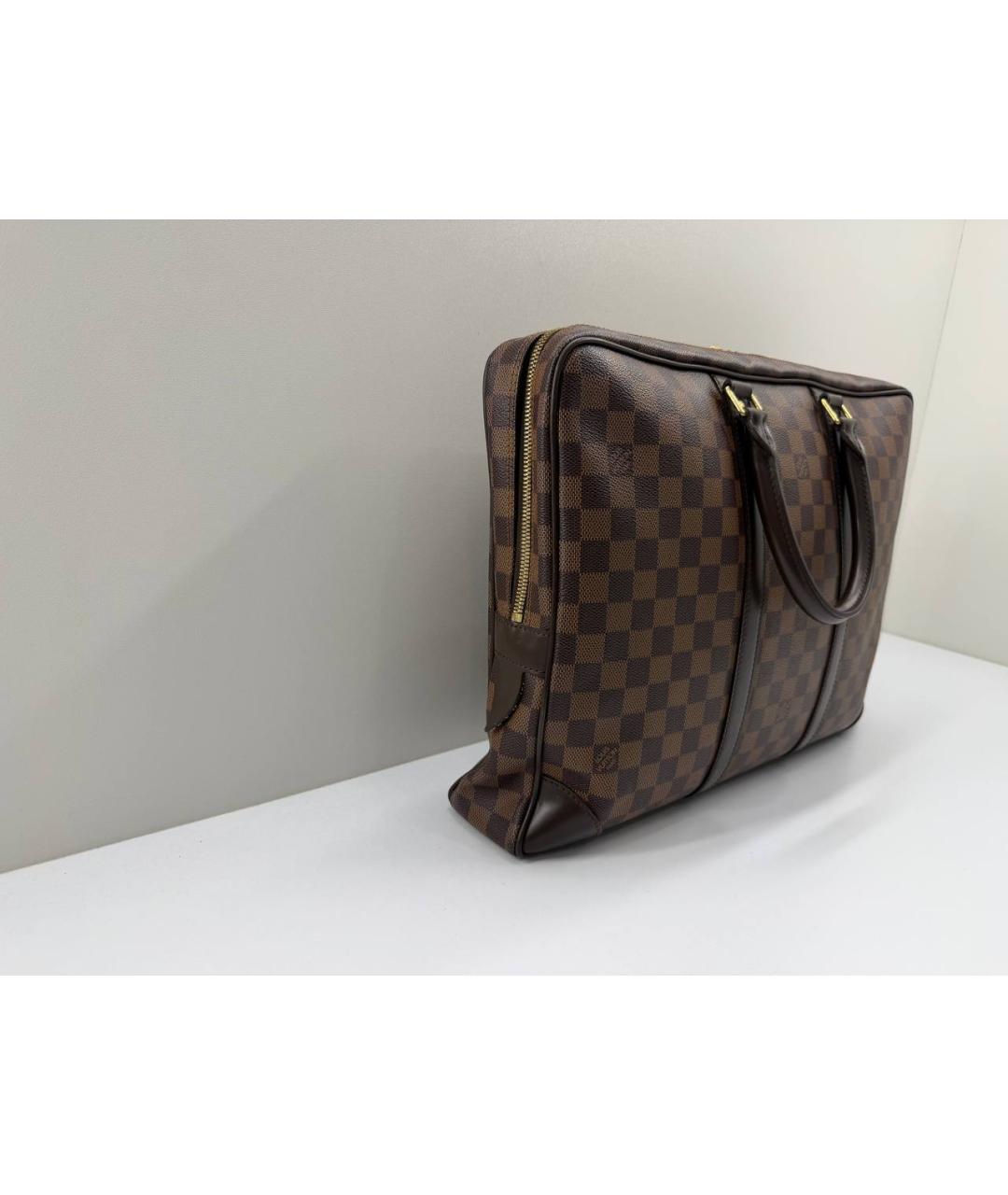 LOUIS VUITTON Коричневый портфель, фото 8