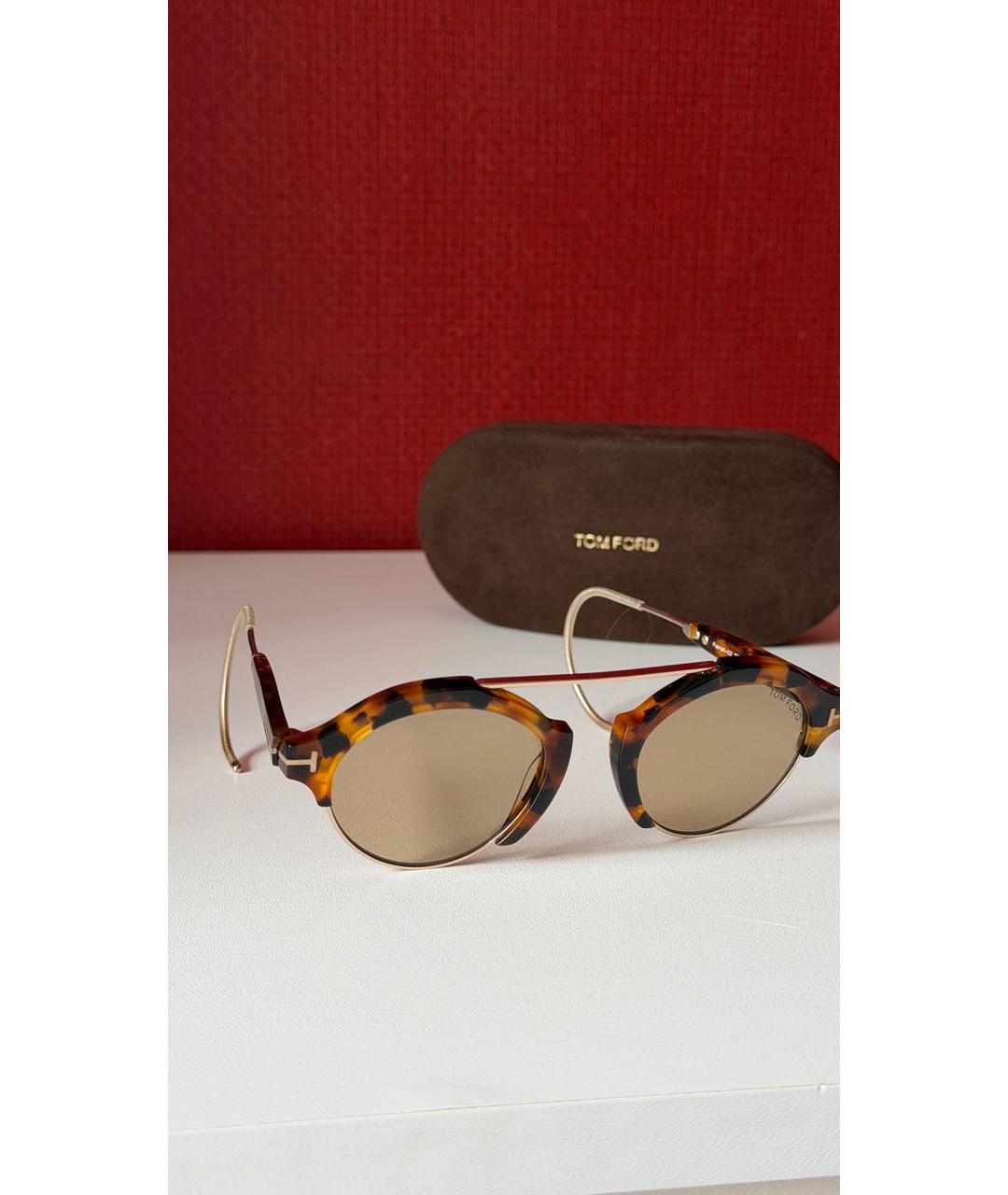 TOM FORD Коричневые солнцезащитные очки, фото 5