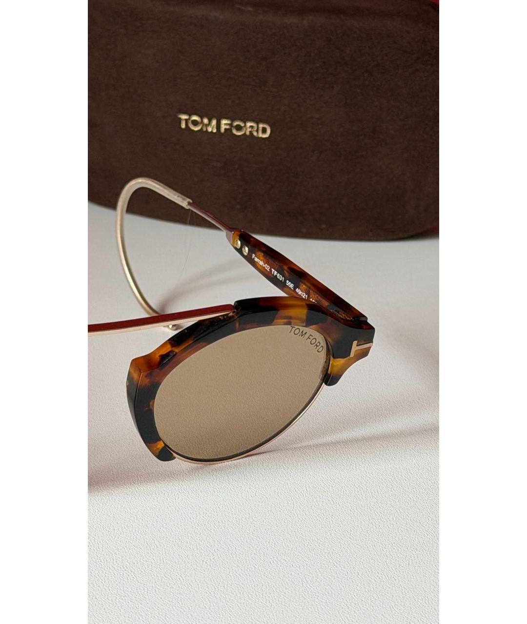 TOM FORD Коричневые солнцезащитные очки, фото 3