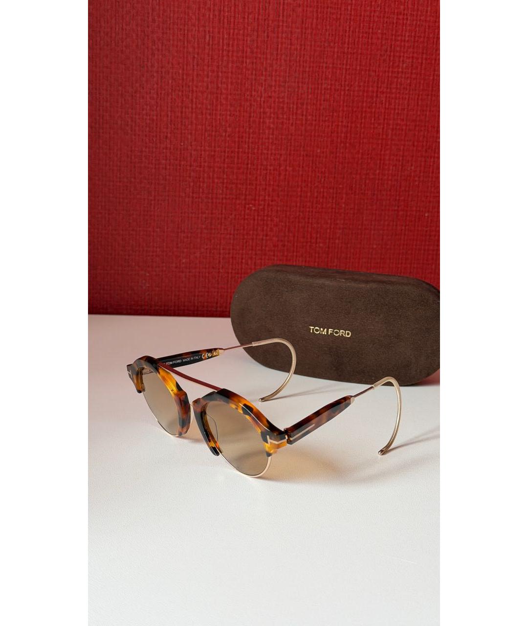 TOM FORD Коричневые солнцезащитные очки, фото 2