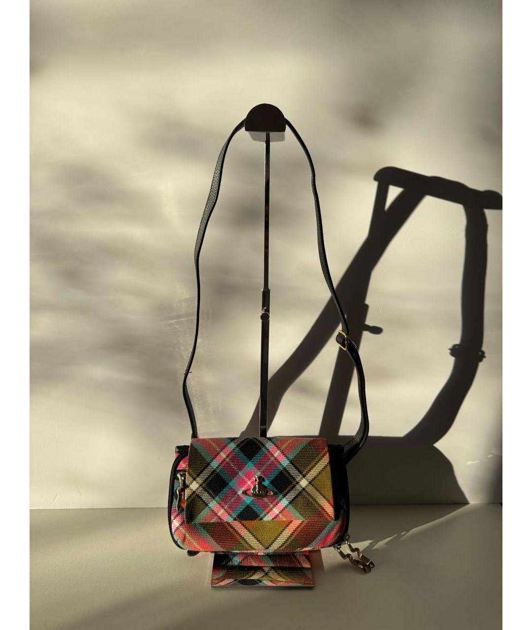 VIVIENNE WESTWOOD Мульти тканевая сумка через плечо, фото 8