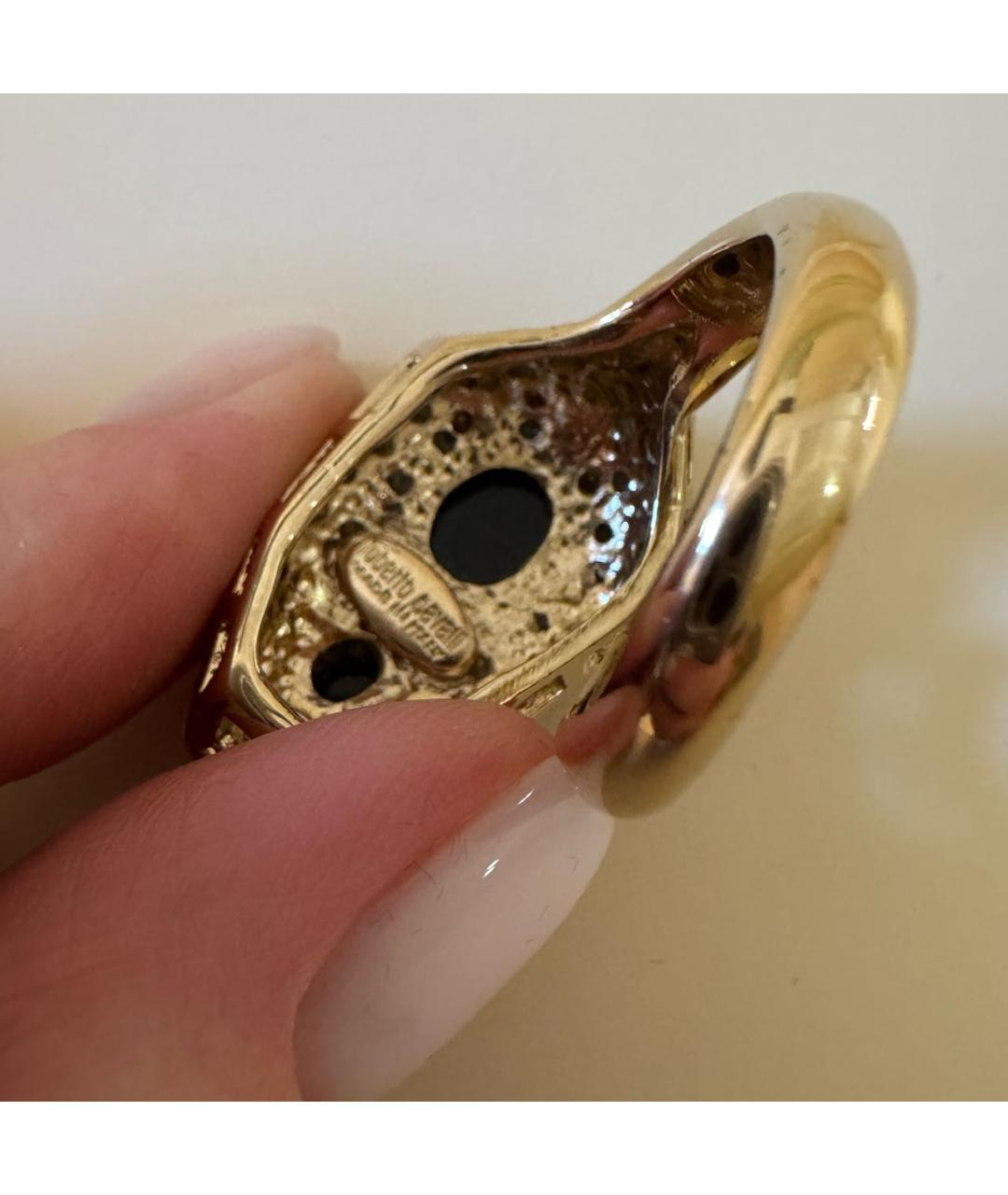 ROBERTO CAVALLI Золотое латунное кольцо, фото 7
