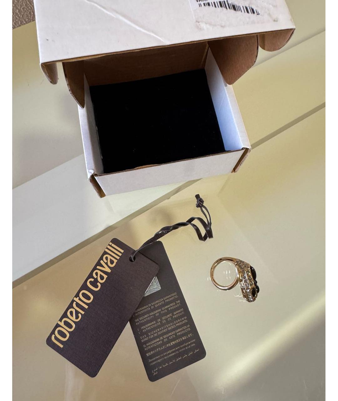 ROBERTO CAVALLI Золотое латунное кольцо, фото 6