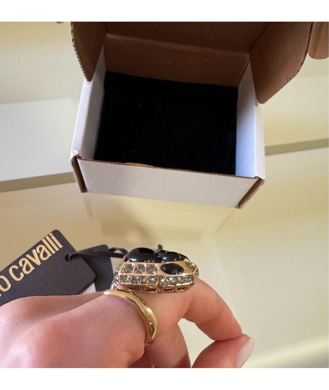 ROBERTO CAVALLI Золотое латунное кольцо, фото 4