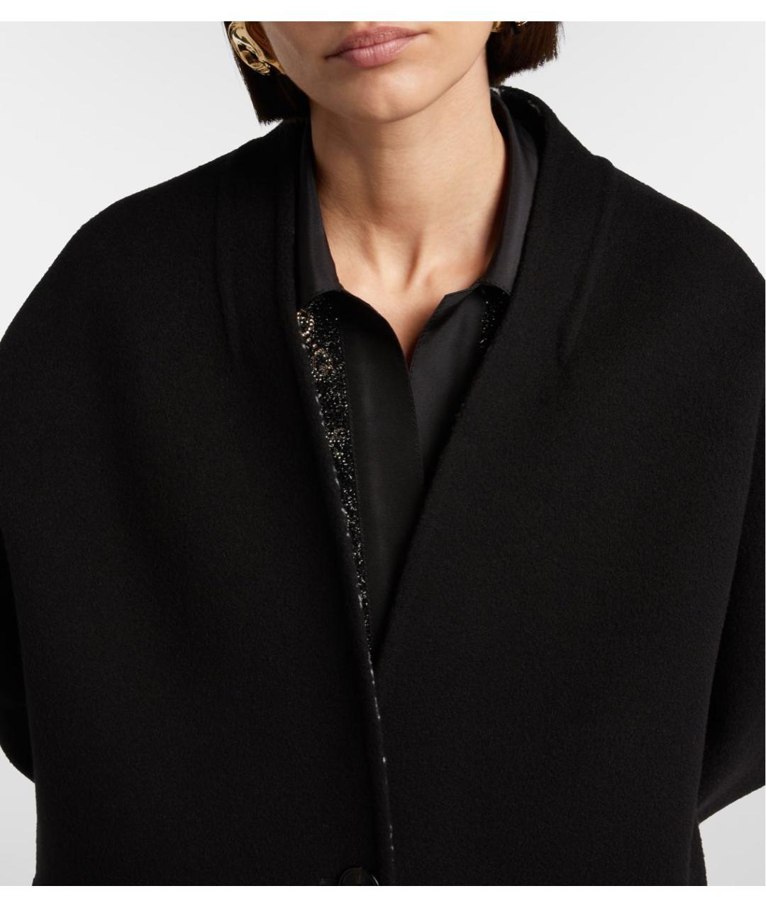 GUCCI Черное шерстяное пальто, фото 4