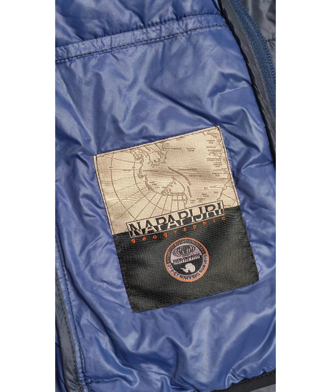 NAPAPIJRI Темно-синий полиэстеровый пуховик, фото 4