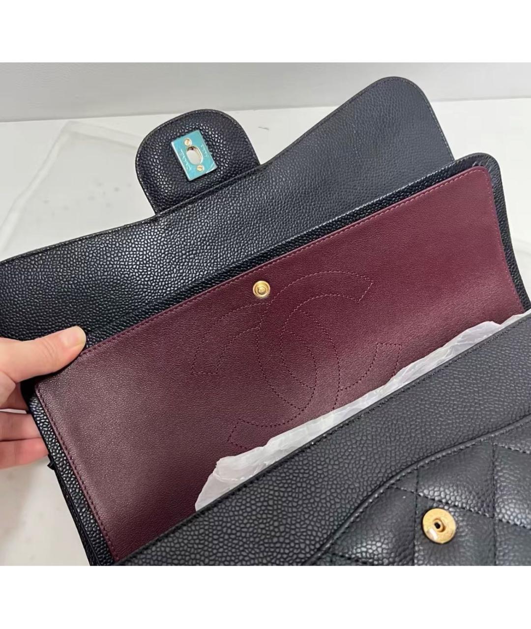 CHANEL Черная кожаная сумка через плечо, фото 6