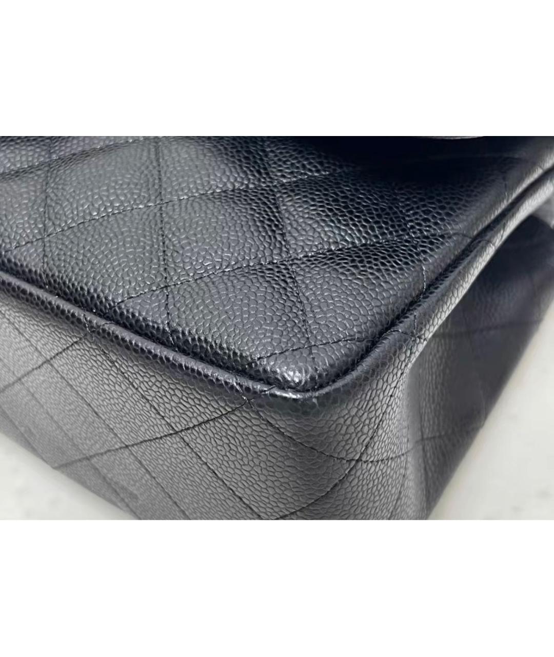 CHANEL Черная кожаная сумка через плечо, фото 3