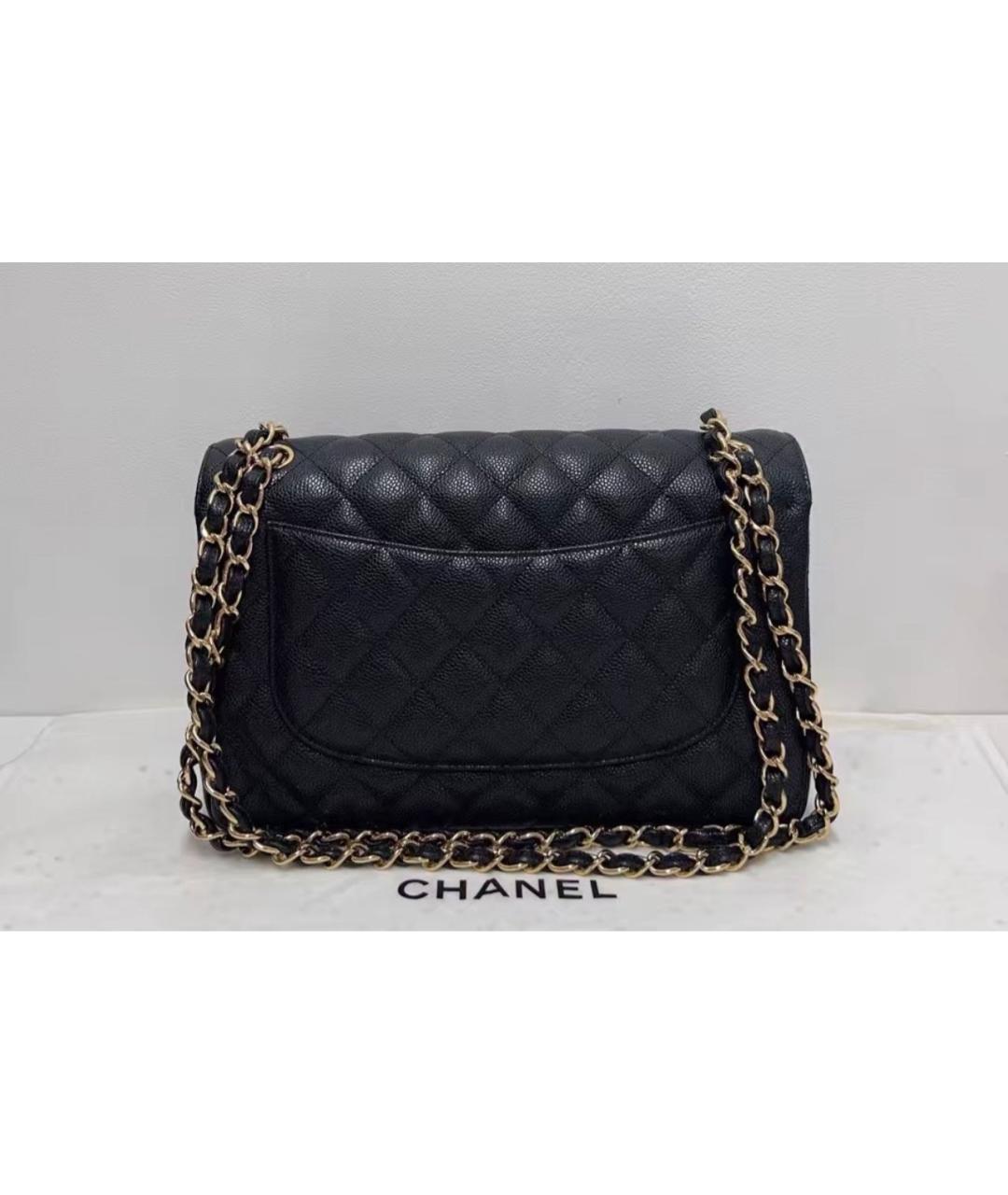 CHANEL Черная кожаная сумка через плечо, фото 2