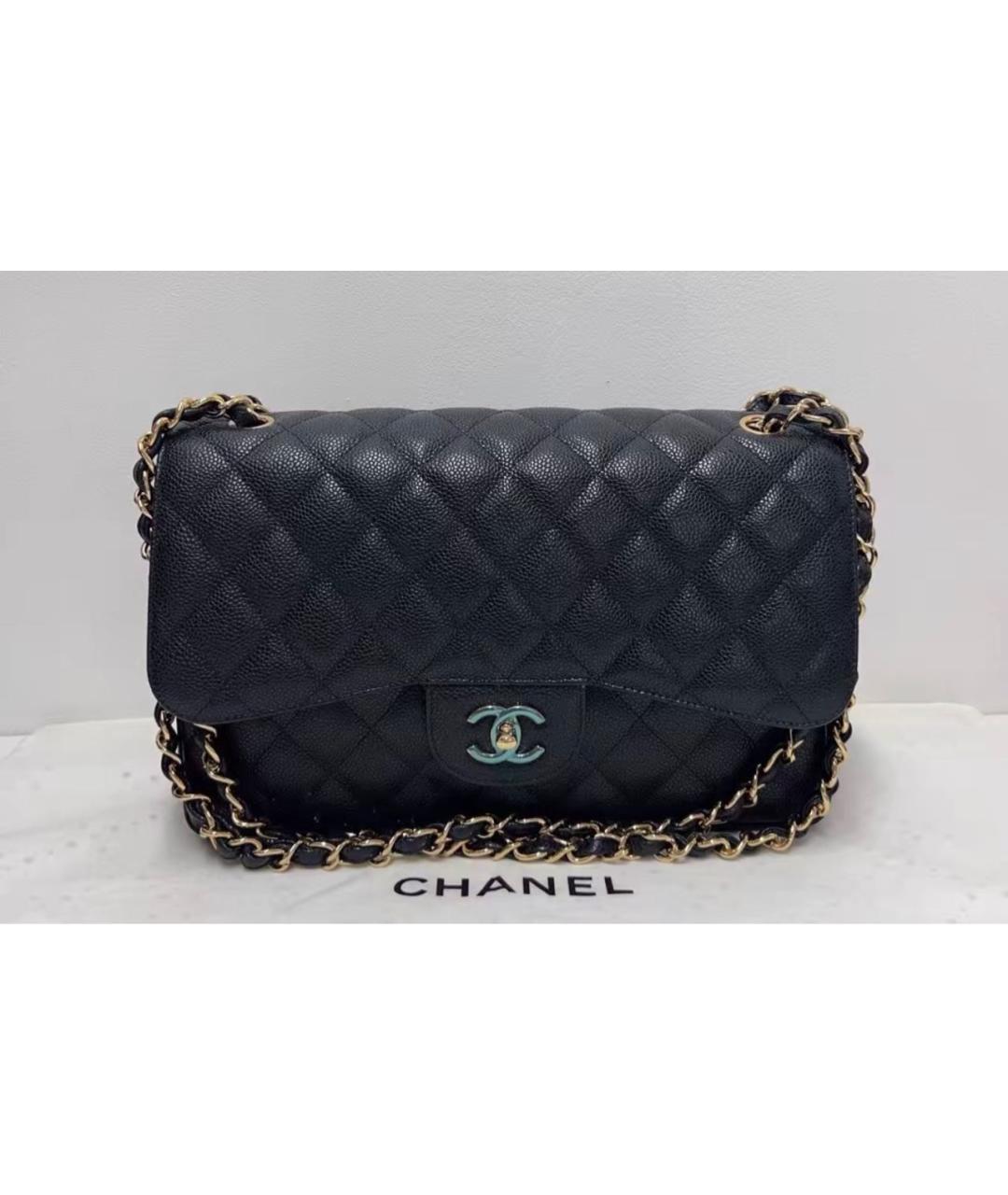 CHANEL Черная кожаная сумка через плечо, фото 9