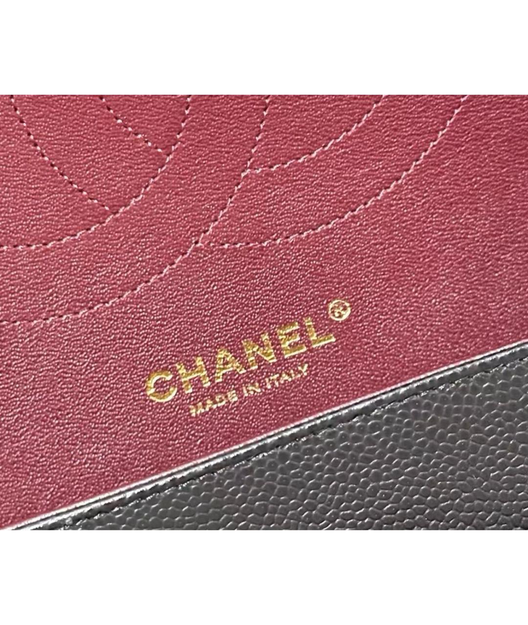 CHANEL Черная кожаная сумка через плечо, фото 8