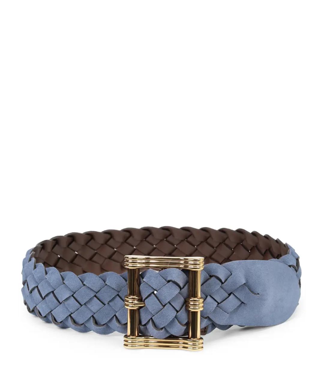 ETRO Голубой замшевый ремень, фото 2