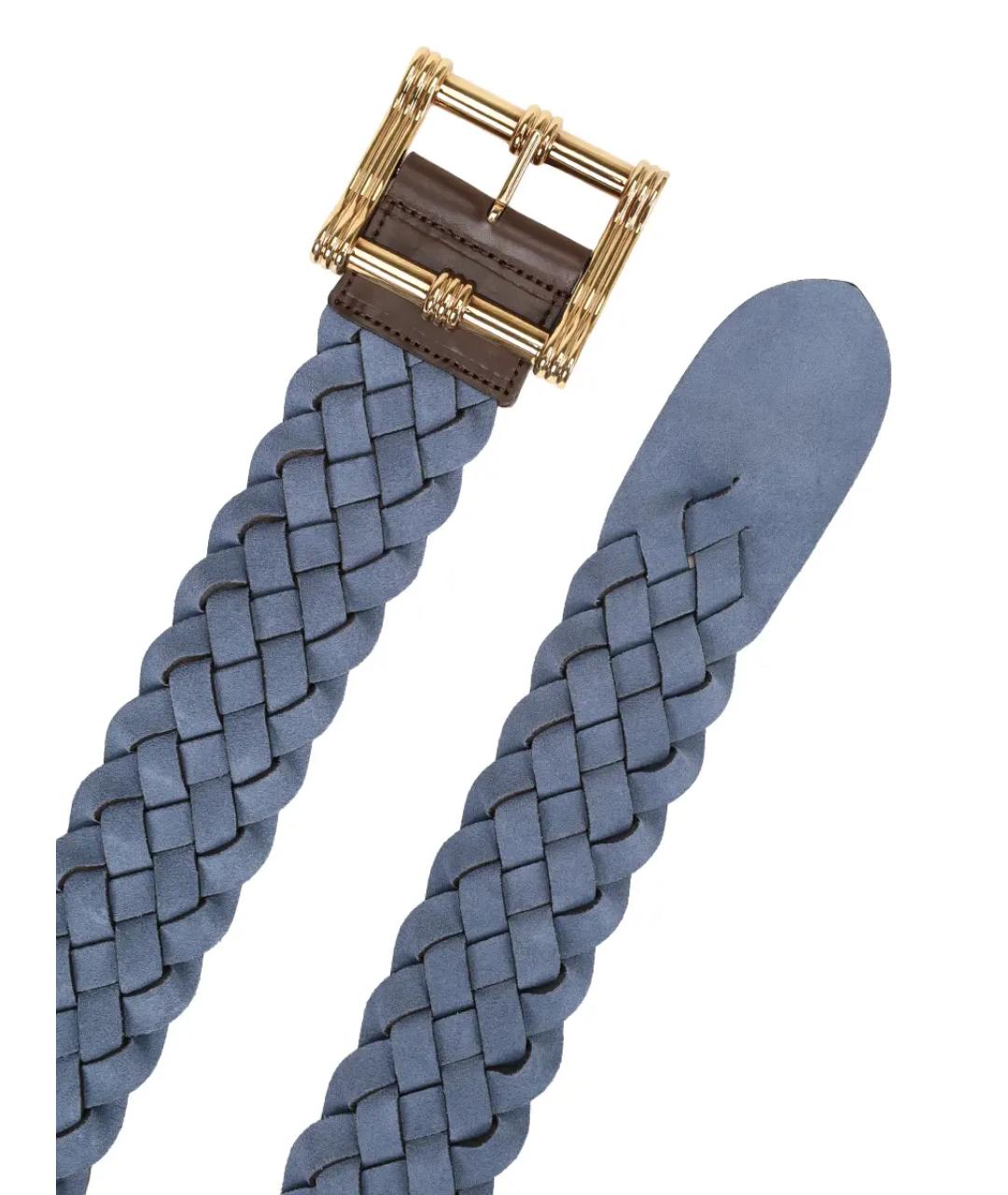 ETRO Голубой замшевый ремень, фото 3