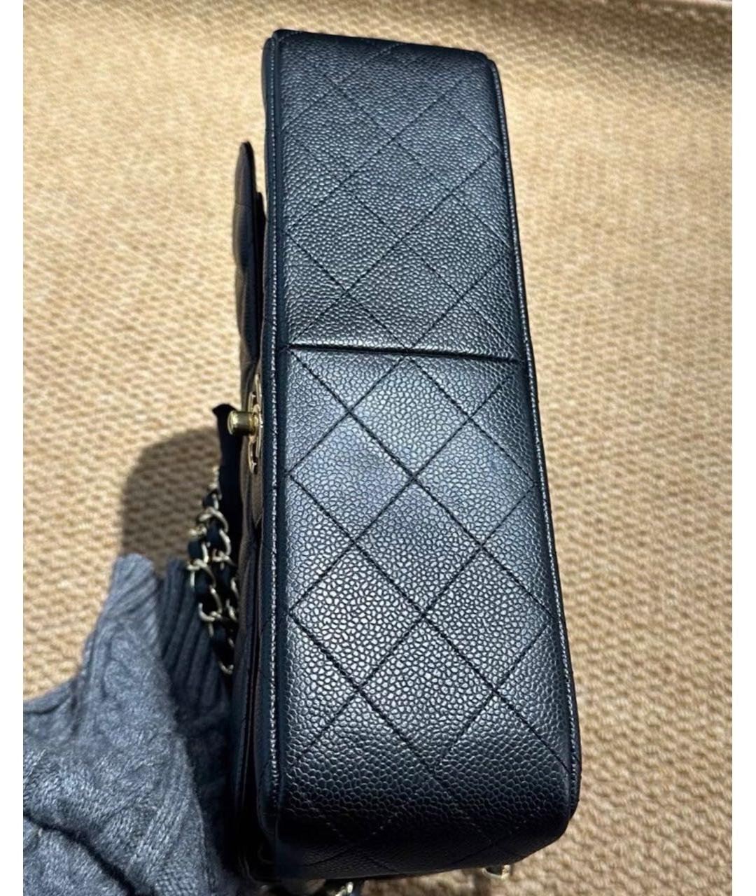 CHANEL Черная кожаная сумка через плечо, фото 6