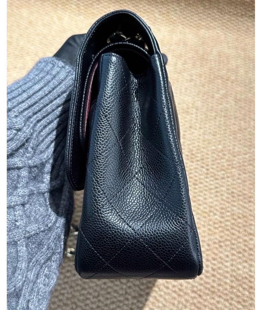 CHANEL Черная кожаная сумка через плечо, фото 5