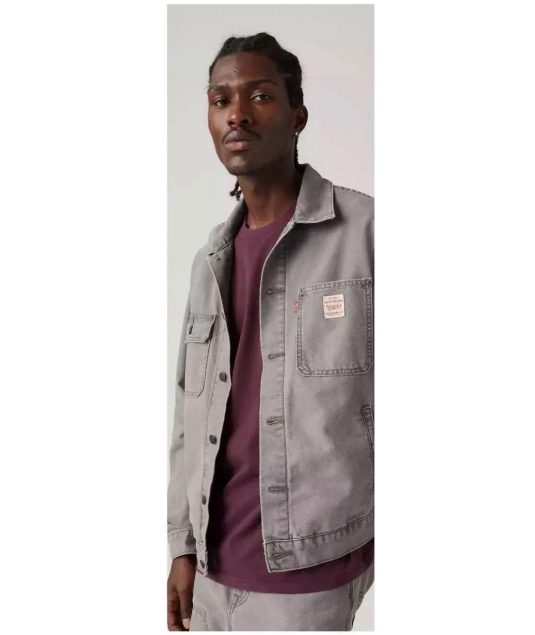 LEVI'S Серая деним куртка, фото 9