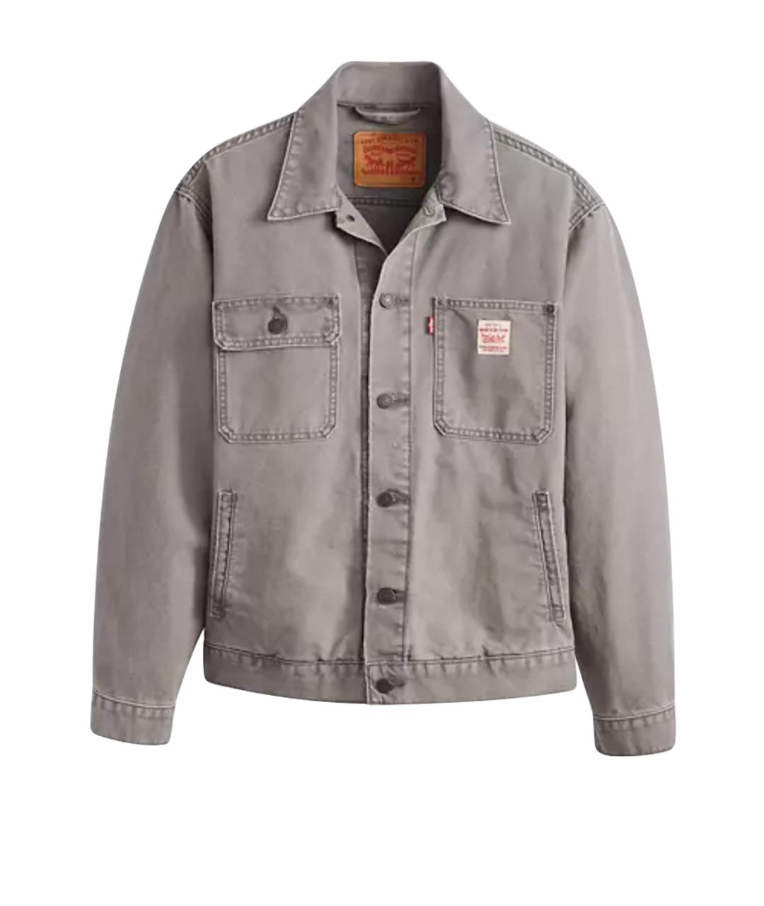 LEVI'S Серая деним куртка, фото 1