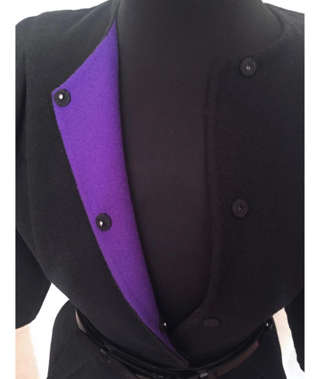 CHRISTIAN DIOR Черное шерстяное пальто, фото 4