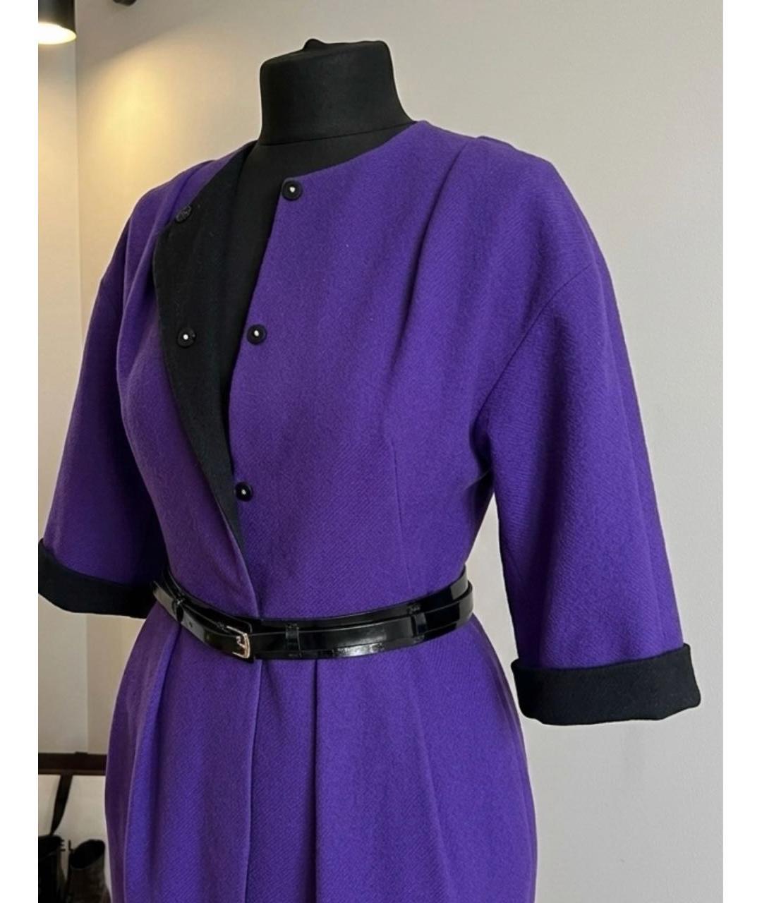 CHRISTIAN DIOR Черное шерстяное пальто, фото 6