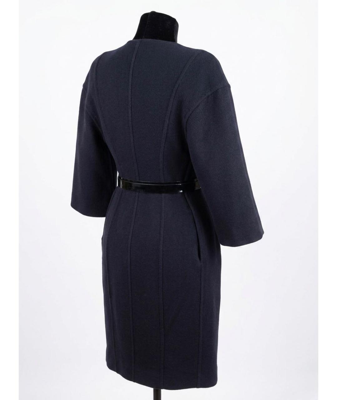 CHRISTIAN DIOR Черное шерстяное пальто, фото 2