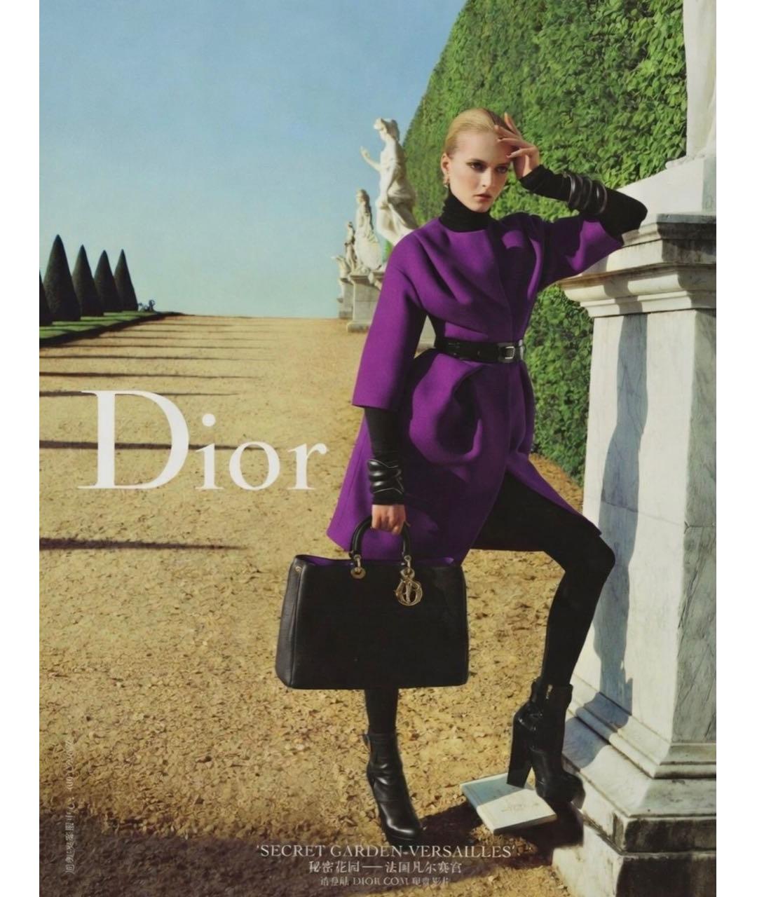 CHRISTIAN DIOR Черное шерстяное пальто, фото 8