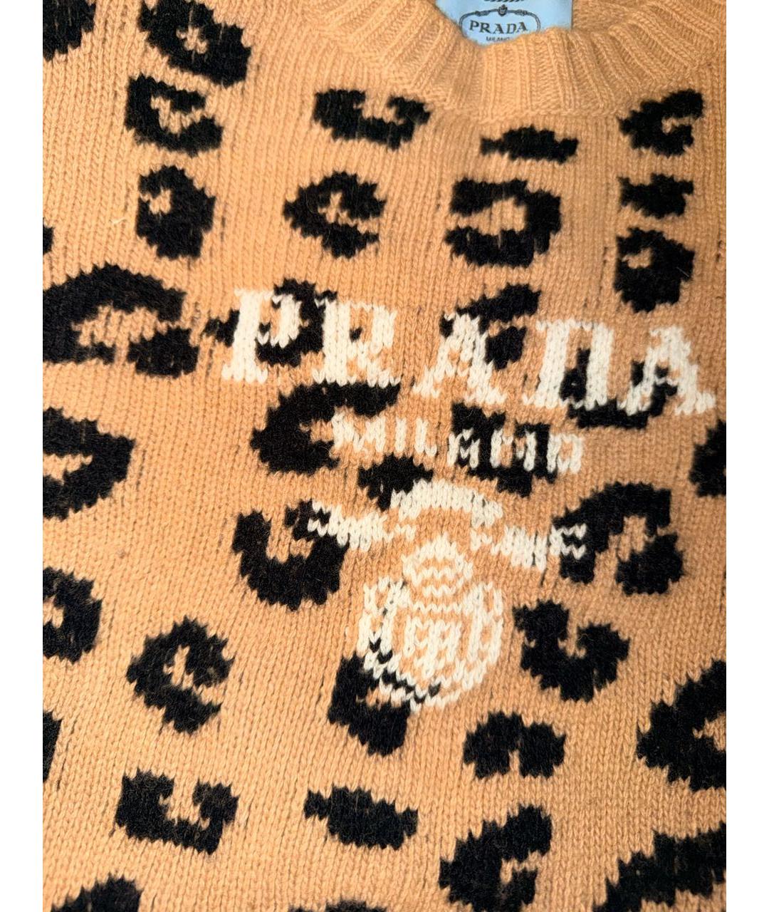 PRADA Коричневый джемпер / свитер, фото 5