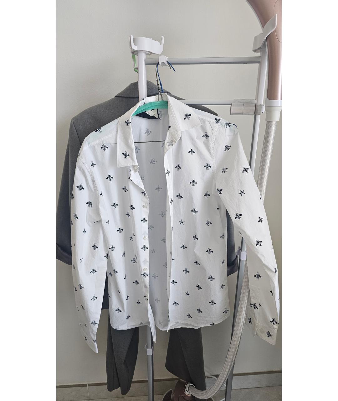 GUCCI Белая хлопковая рубашка, фото 2