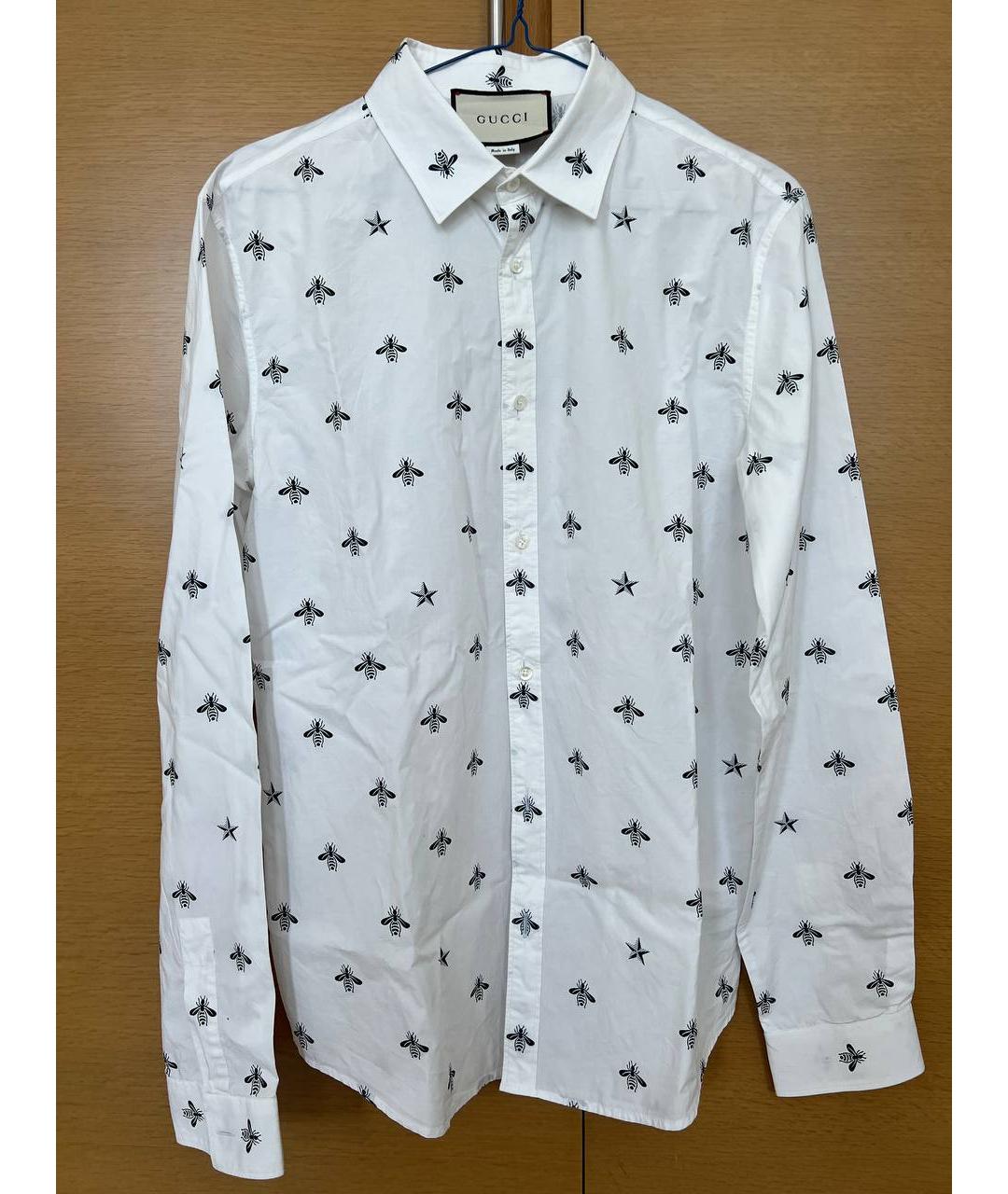 GUCCI Белая хлопковая рубашка, фото 5