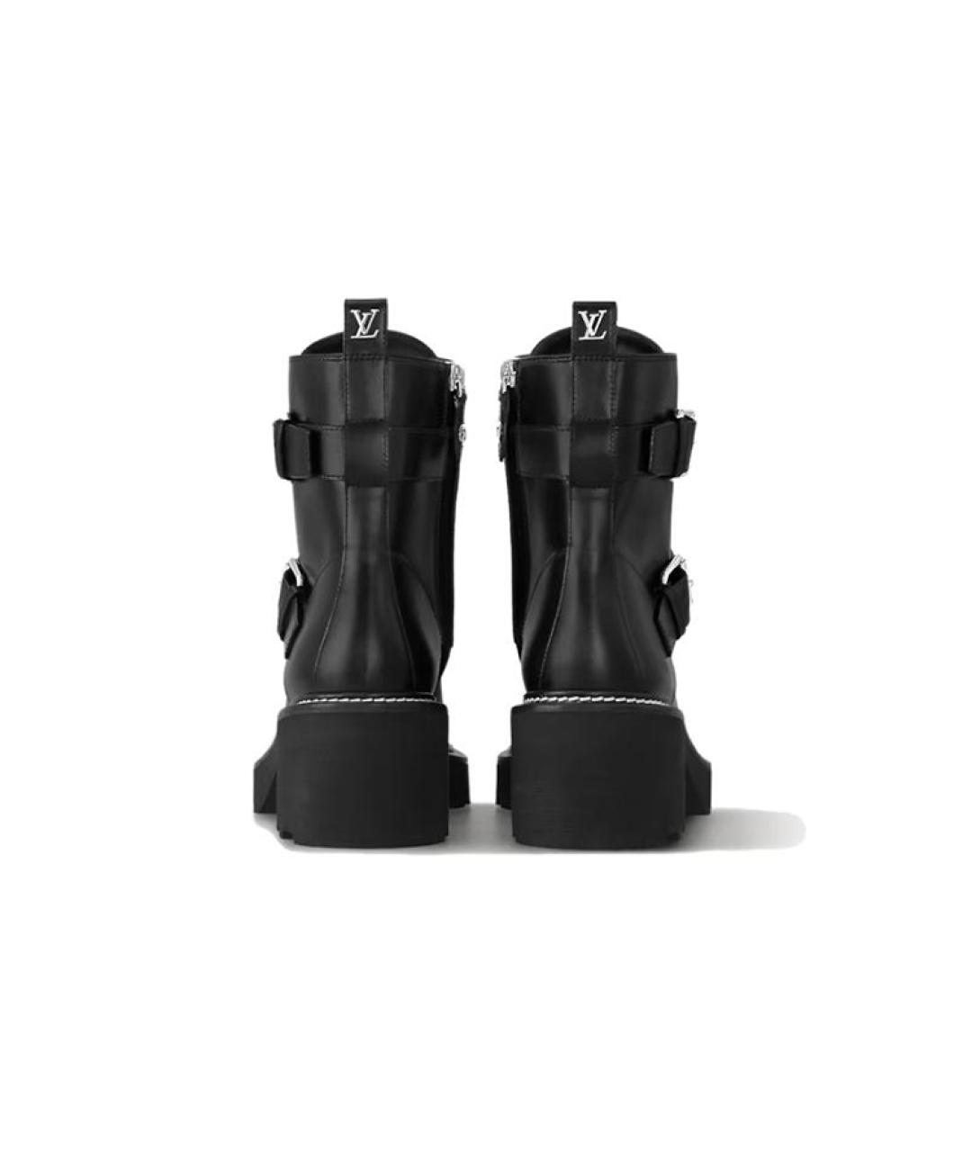 LOUIS VUITTON Черные сапоги, фото 4