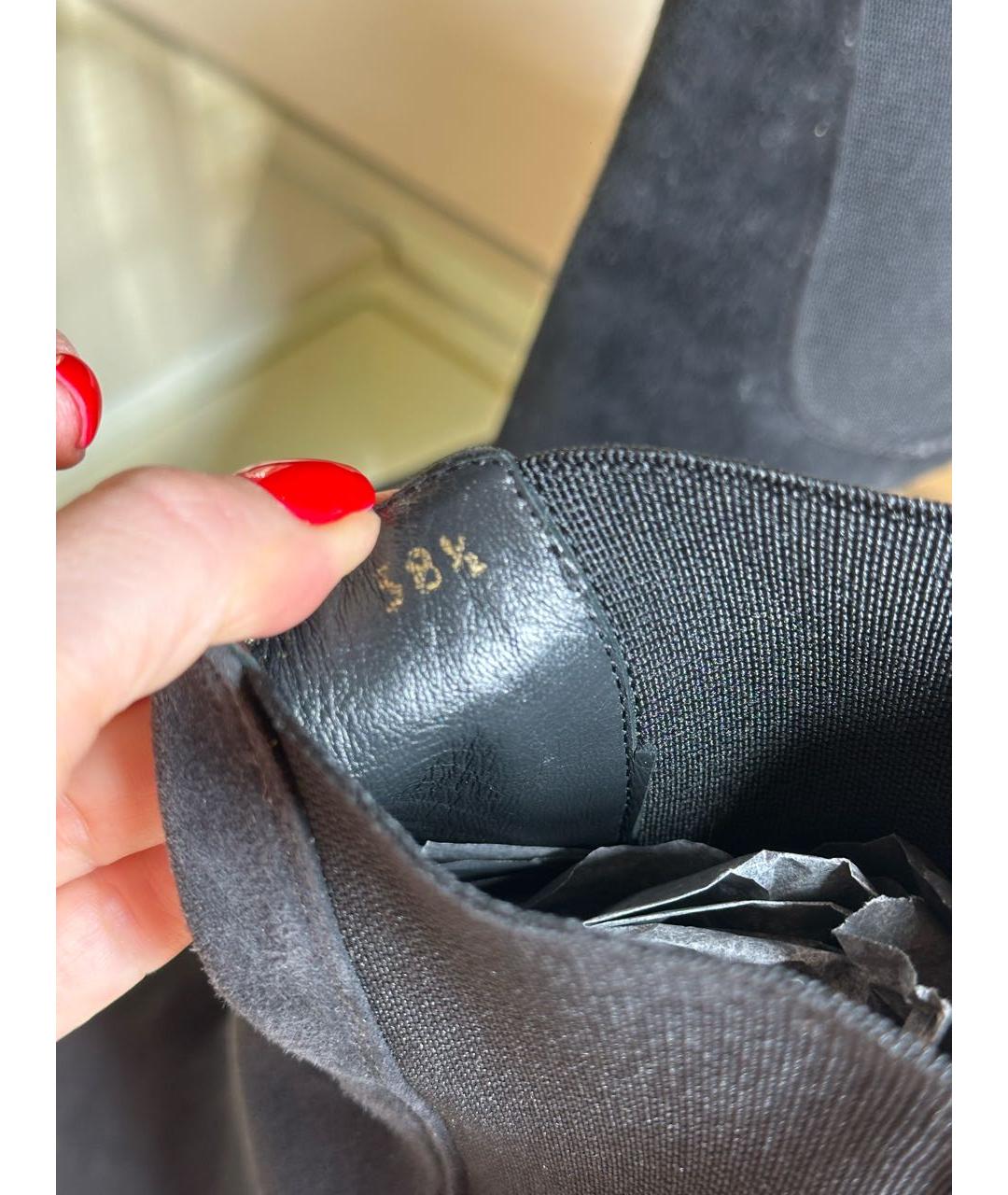 DOLCE&GABBANA Черные замшевые ботильоны, фото 7