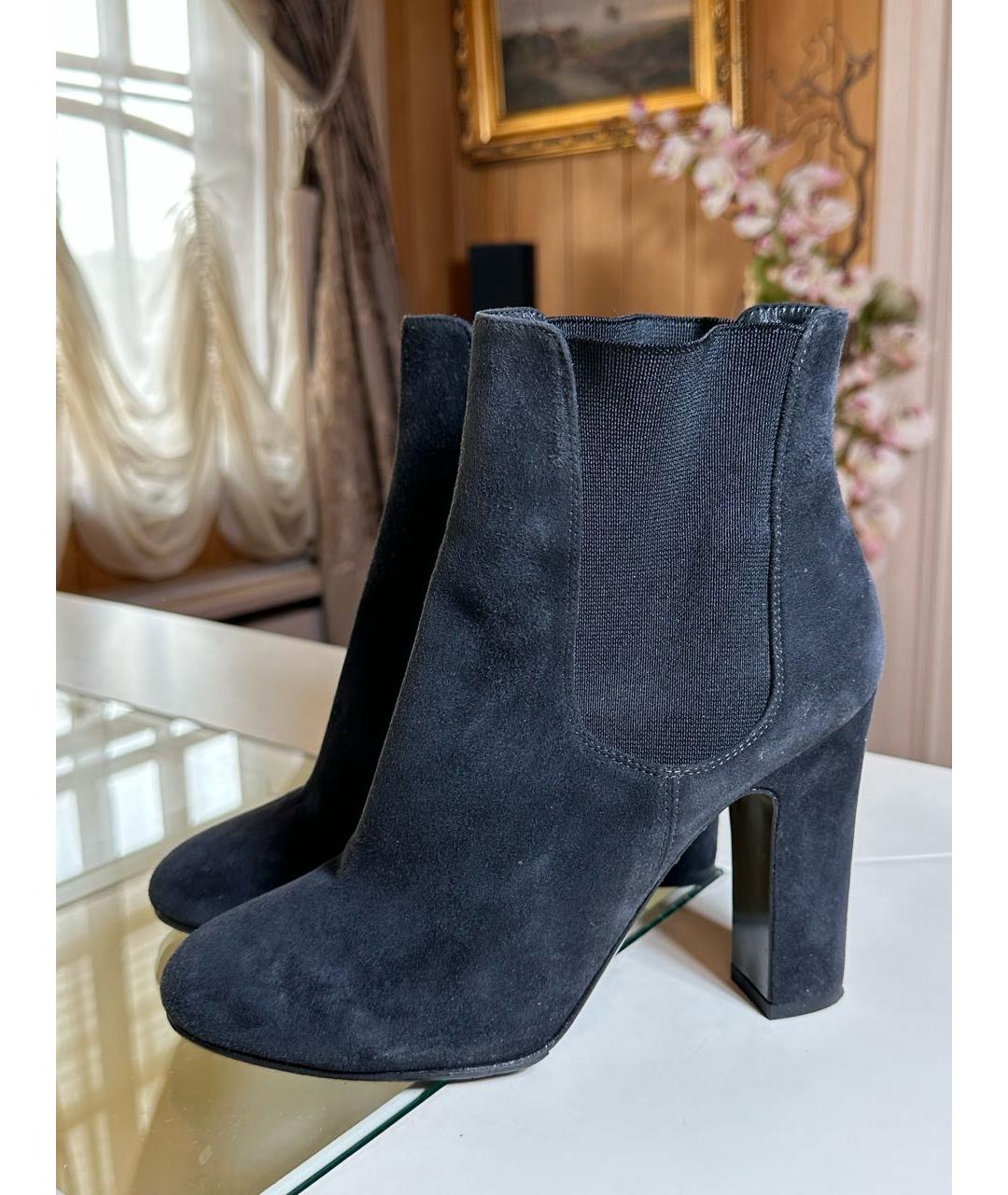 DOLCE&GABBANA Черные замшевые ботильоны, фото 3