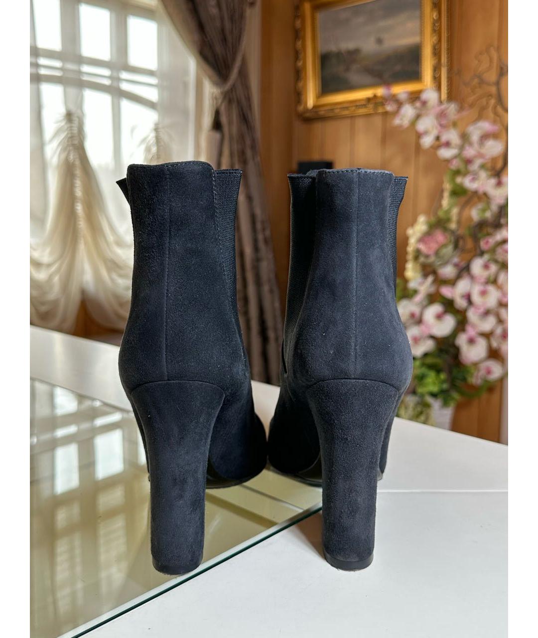 DOLCE&GABBANA Черные замшевые ботильоны, фото 4