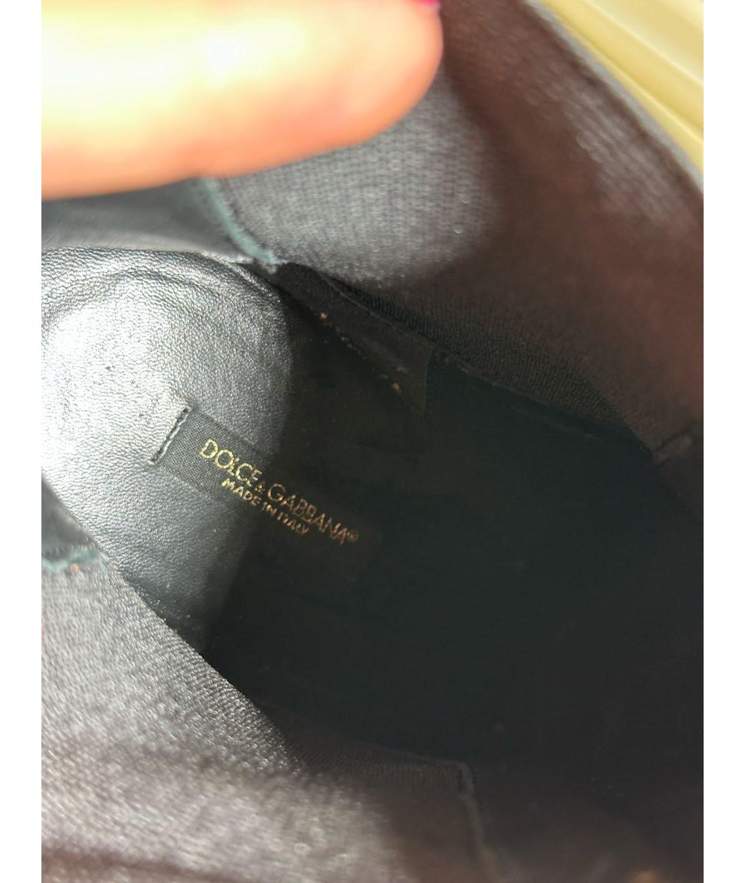 DOLCE&GABBANA Черные замшевые ботильоны, фото 6