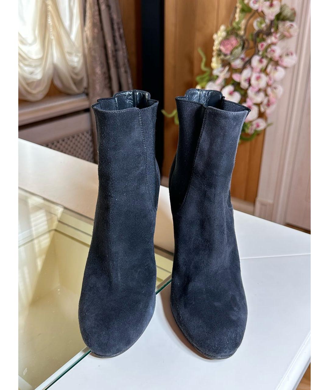 DOLCE&GABBANA Черные замшевые ботильоны, фото 2