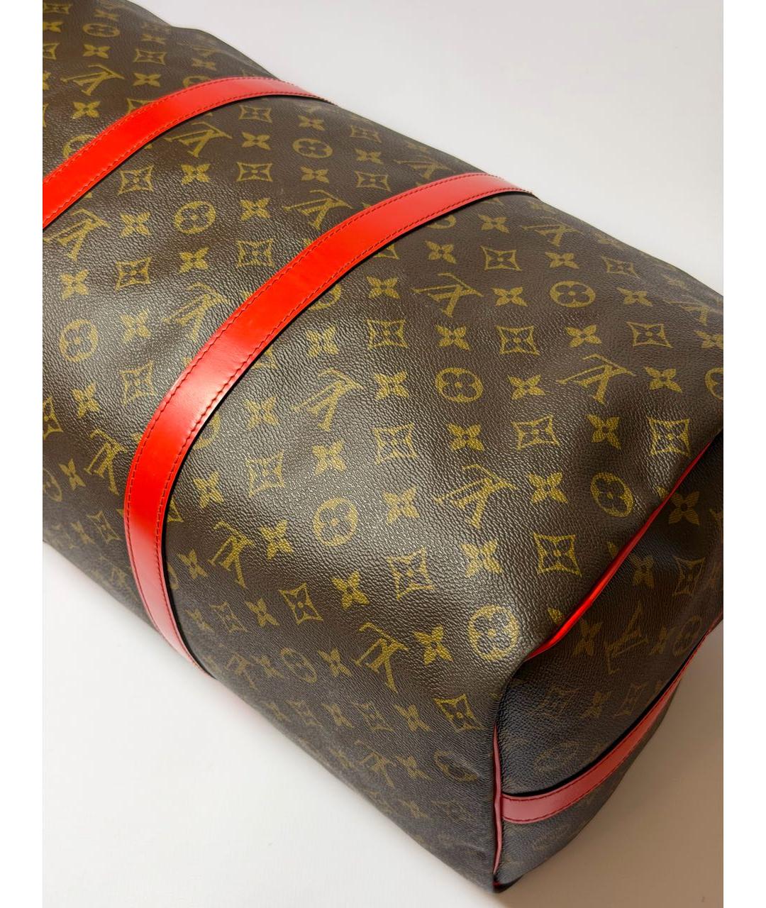 LOUIS VUITTON Коричневая дорожная/спортивная сумка, фото 6