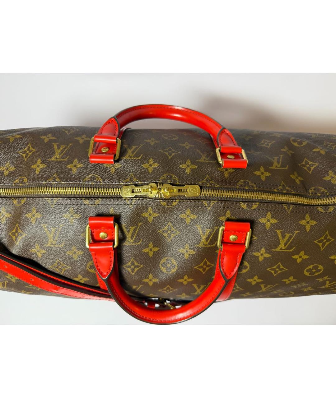 LOUIS VUITTON Коричневая дорожная/спортивная сумка, фото 5