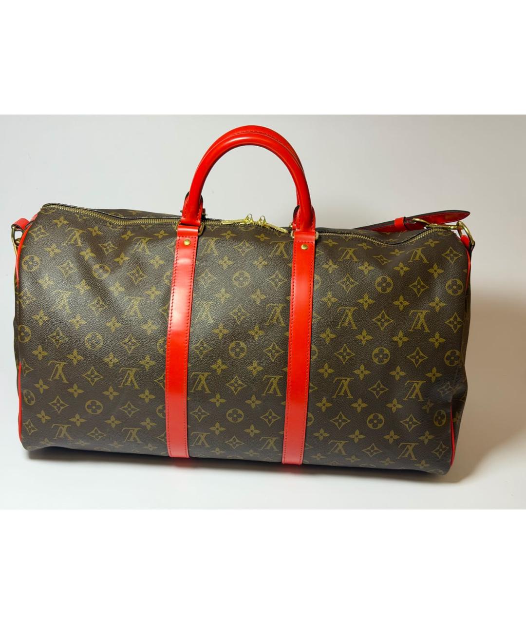 LOUIS VUITTON Коричневая дорожная/спортивная сумка, фото 3