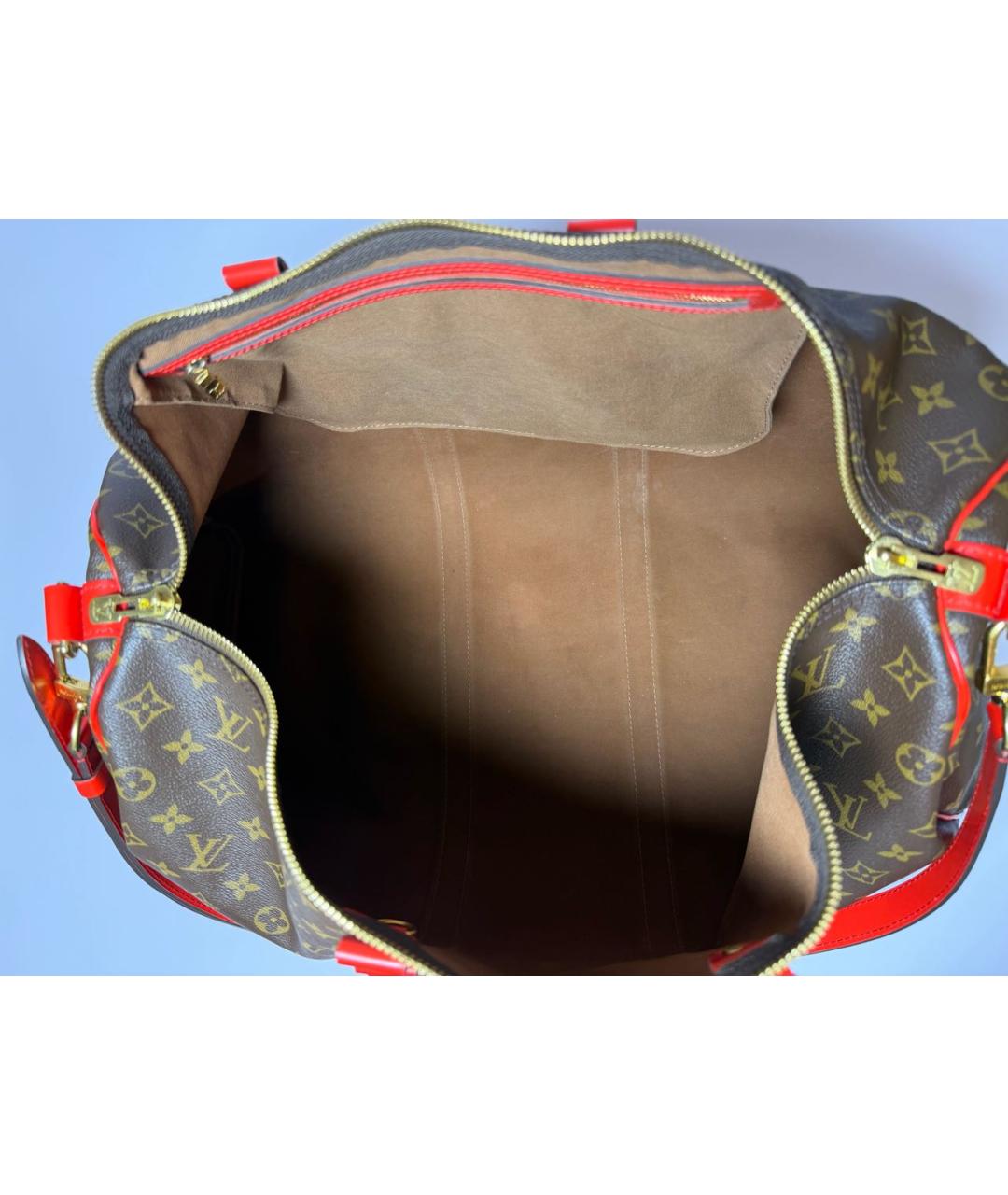 LOUIS VUITTON Коричневая дорожная/спортивная сумка, фото 4